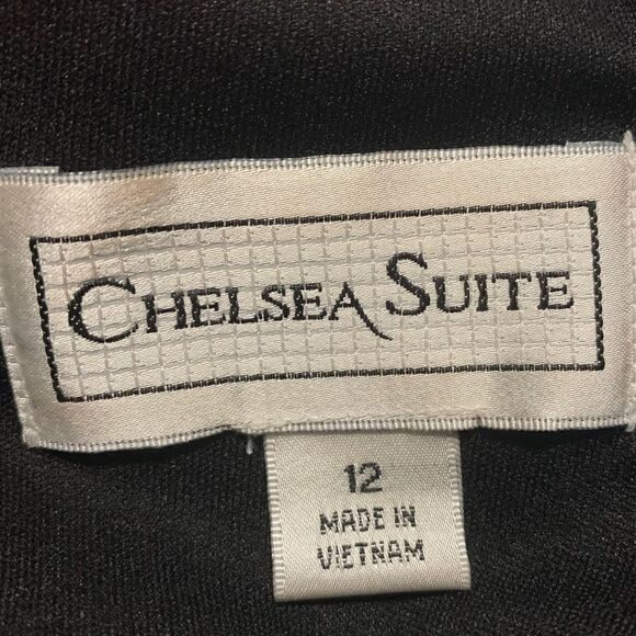 NWOT Chelsea Suite Red/Black Dress Sz 12 - Picture 4 of 8